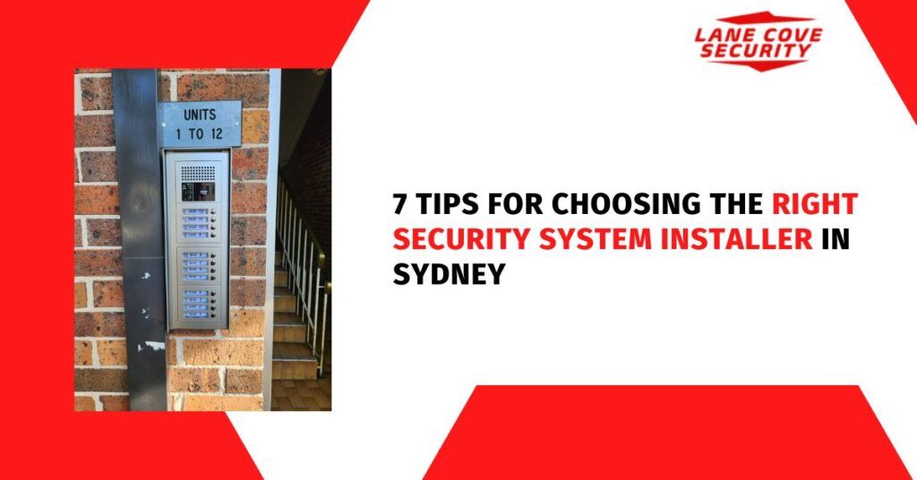 Right Security System Installer in Sydney